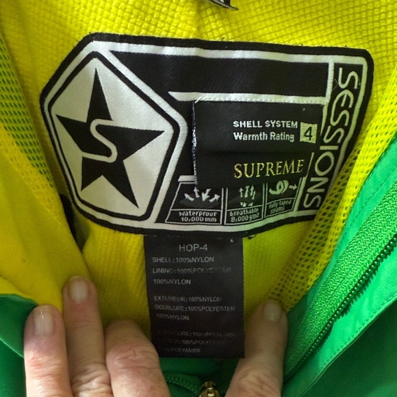 Sessions Supreme Gridlock Snowboard Pants Green/Yellow SZ M unisex bright winter - Picture 2 of 9